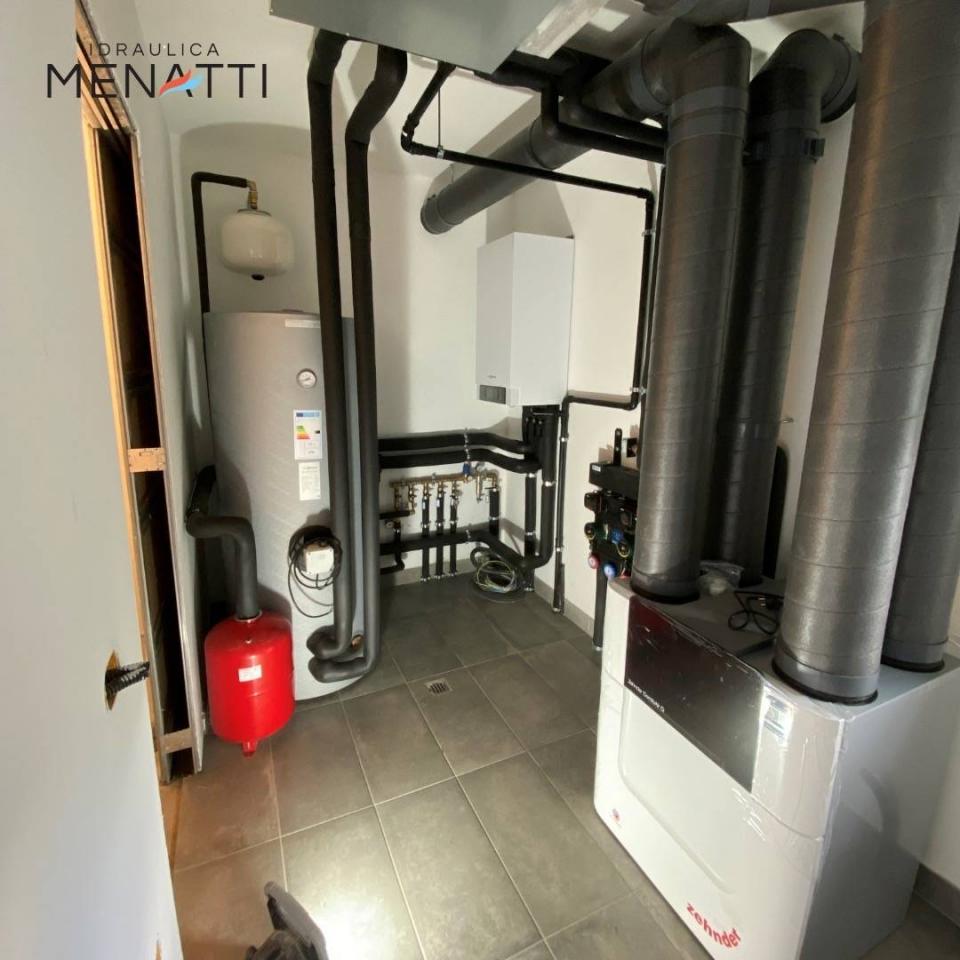 Centrale termica di impianto residenziale domestico.